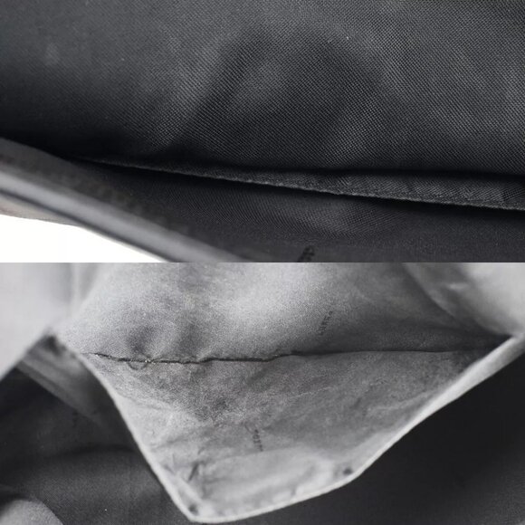 FENDI Logo Zucca Pattern Shoulder Bag Canvas Leather Black Brown Italy 32KA326 - Picture 13 of 13